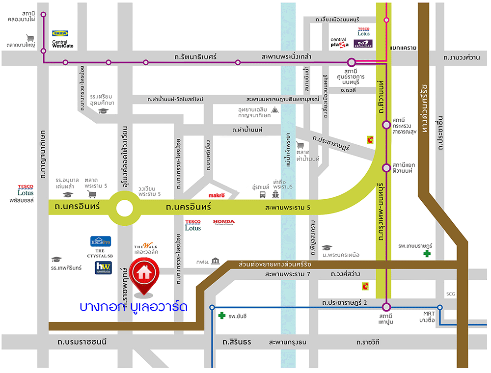 บ้านมือสองตกแต่งใหม่ แบรนด์สุดหรูจาก SC ASSET ม.บางกอกบูเลอวาร์ด สาทร-ปิ่นเกล้า ถนนเมน เนื้อที่ 72.7 ตร.ว. กว้างขวางบนพื้นที่ใช้สอยกว่า 311 ตร.ม. ฟังก์ชันจัดเต็ม 4 ห้องนอน 4 ห้องน้ำ (ห้องนอนทุกห้องมีห้องน้ำในตัว) จอดรถได้ 3 คัน บนทำเลใจกลางราชพฤกษ์ ใกล้ทางด่วน "ศรีรัช" พร้อมเชื่อมสู่สาทร-ปิ่นเกล้า ได้อย่างรวดเร็ว